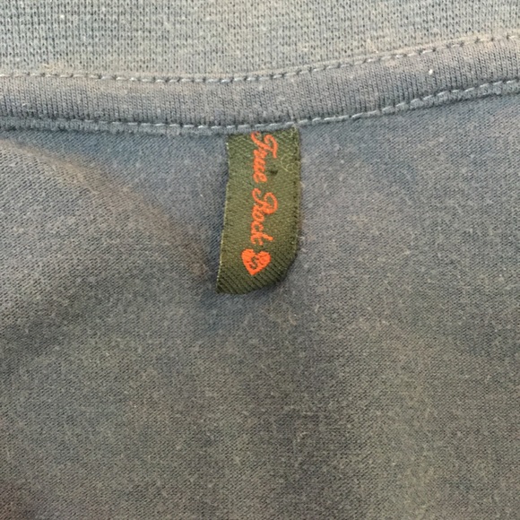 True Rock blue graphic tee, cap sleeves, Size S - Picture 4 of 4